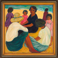Marena (Kaffie) Pretorius; Figures on the Beach