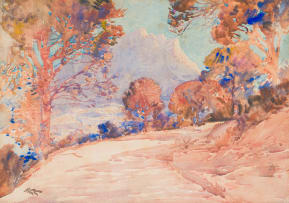 Robert Gwelo Goodman; A view of Table mountain from Signal hill