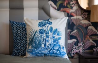 Ardmore Artists; Thanda Toile Cushion Cover, Tanzanite