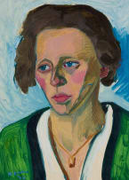 Maggie Laubser; Portrait of a Woman
