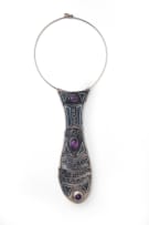 Tessa Fleischer amethyst and silver neckpiece