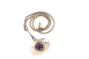 Margaret Richardson amethyst bead necklace