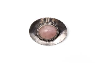 Else Wongtschowsky rose quartz brooch
