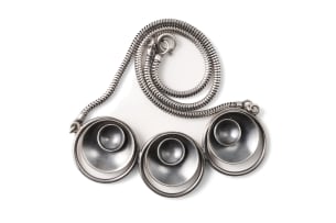 Birger Haglund silver disc necklace