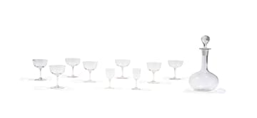 A collection of 'Woodstock' glass, late 19th/early 20th century