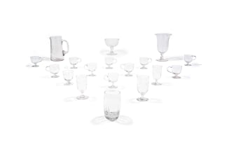 A collection of 'Woodstock' glass, late 19th/early 20th century