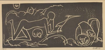 Walter Battiss; Boy with His Pets