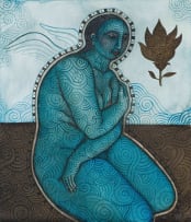 Hannetjie de Clercq; Blue Figure