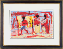 Gerard Sekoto; The Conversation in the Street
