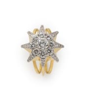Diamond star ring