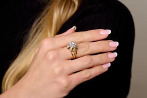 Diamond star ring