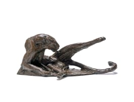 Dylan Lewis; Grooming Leopard Maquette II (S118)