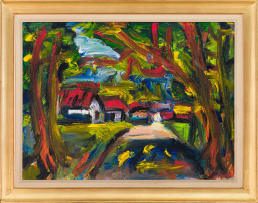 Gerhard Batha; Abstract Landscape with Houses