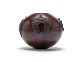 Thembi Nala; Ukhamba with relief and incised decoration of domestic scenes