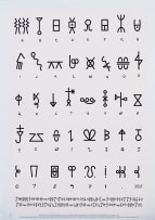 After Walter Battiss; Fook Script Alphabet