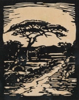 Jacob Hendrik Pierneef; The Lonely Road (Die Eensame Pad) (Nilant 69)