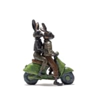 Carol Cauldwell; Rabbits on a Scooter