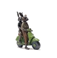 Carol Cauldwell; Rabbits on a Scooter