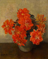 Frans Oerder; Still Life with Flowers