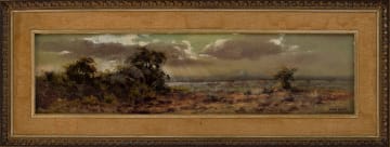 Otto Klar; Landscape with Trees