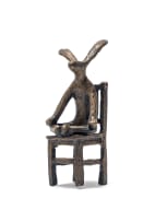 Guy du Toit; Meditating Hare on a Chair