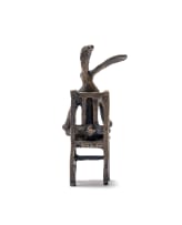 Guy du Toit; Meditating Hare on a Chair