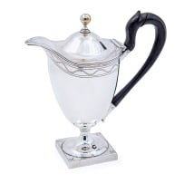 A Cape silver covered jug, Gerhardus Lotter, c.1810-1824