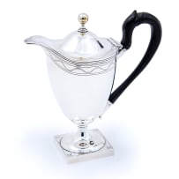 A Cape silver covered jug, Gerhardus Lotter, c.1810-1824