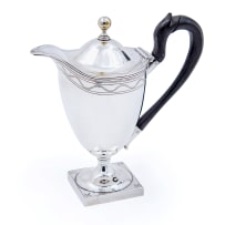 A Cape silver covered jug, Gerhardus Lotter, c.1810-1824