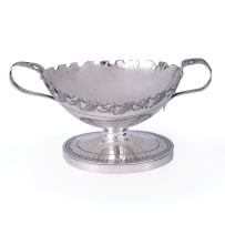 A Cape silver two-handled sweetmeat dish, Lawrence Holme Twentyman, c.1818-1837