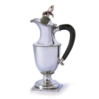A Cape silver coffee pot, Daniel Heinrich Schmidt, c.1768-1811