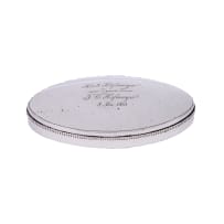 A Cape silver table snuff box, Willem Godfried Lotter, c.1770-1810