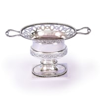 A Cape silver sugar basket, unknown maker HNS, 18th century