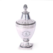 A Cape silver covered trophy, Johan Hendrik Vos, c.1760-1810
