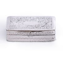 A Cape silver snuff box, Lawrence Holme Twentyman, c.1818-1837
