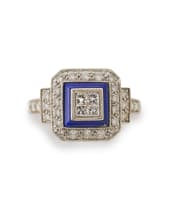 Lapis Lazuli and diamond ring