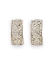 Diamond clip-on earrings