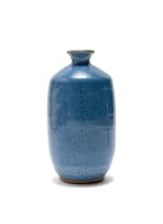 Ian Glenny; Blue vase with bird motif