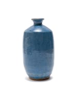 Ian Glenny; Blue vase with bird motif
