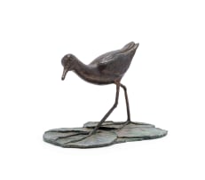Unknown Artist; Moorhen on a Lily Pad