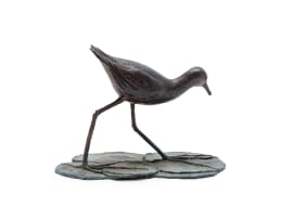Unknown Artist; Moorhen on a Lily Pad