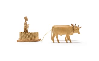 Julius Mfethe; Ox Sled with Oxen and Rider