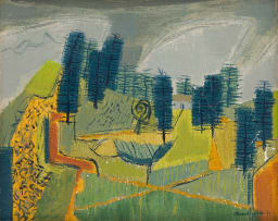 Eleanor Esmonde-White; Abstract Landscape with Trees