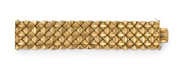 Gold flat bracelet