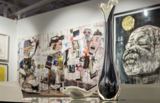 Blessing Ngobeni; Unresolved Issues (Basquiat in My Son), triptych