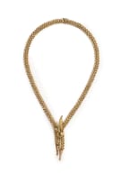 Bolo style gold necklace