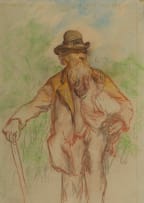Francis Dodd; Man in a Doorway; Man in a Garden, two
