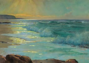 Walter Gilbert Wiles; Coastal Sunrise