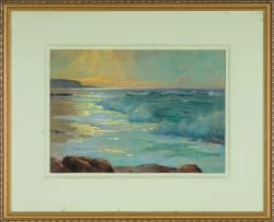 Walter Gilbert Wiles; Coastal Sunrise