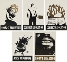 Kudzanai Chiurai; Conflict Resolution (Necklacing); Conflict Resolution (Passport); Conflict Resolution (Shovel); House and Leisure; N***** in Sandton, five